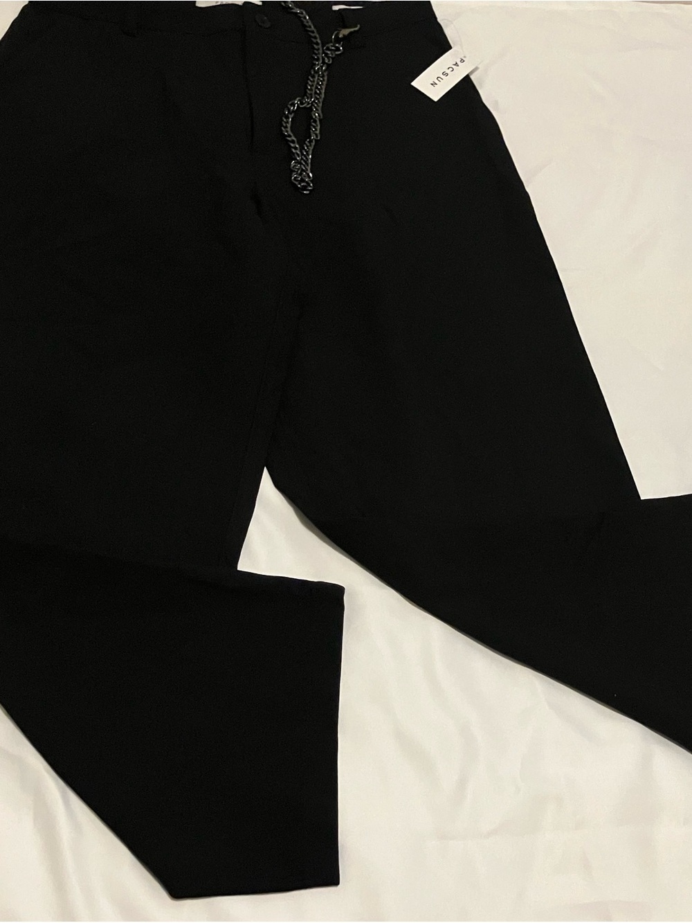 PacSun Black Chino Pants with Chain Accent!Accepting Offers/Bundle Deals!